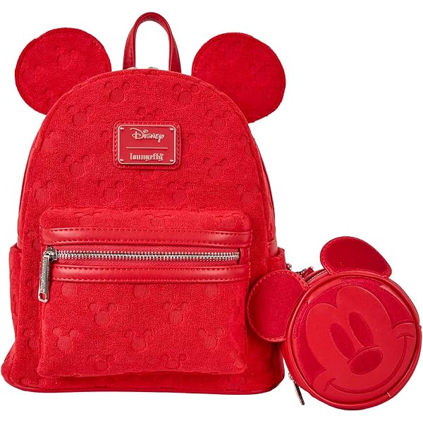 NWT Loungefly Disney Mickey Mouse Holographic Series Mini Backpack: Ruby Loungefly | Bags | Loungefly Ruby Holographic Series  main image 4