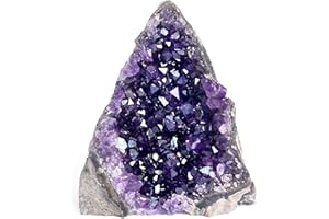 Deep Purple Project Amethyst Druse Stein Echt (250 Gramm bis 500), Amethyst Geode Groß, Kristalldruse aus Uruguay