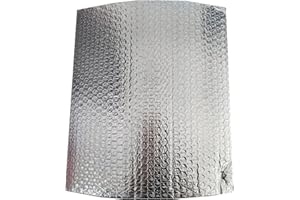 ZAURBA Rouleau Auto-adhesif Aluminium, Kit D'isolation de Porte de Garage, Feuille D'ingénierie Roulea, Isolant de Bulle Isolant de Feuille Isolante Barrière Thermique pour Réflecteur ( Size : 1x10m )