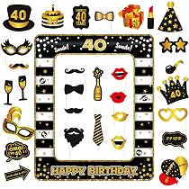 Lunettes Papier Années 50 SHANFAA - Lot De 8, Fête 50e Anniversaire, Support Photo Amusant
