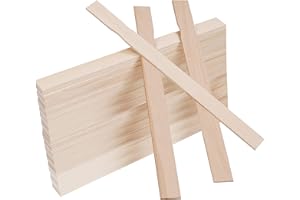Belle Vous Baton en Bois Mélangeur de Peinture (Lot de 50) - L30 x l2,4 cm - Battonets Bois Loisir Creatif et pour Mélanger les Peintures, Silicones & Résines - Marque-Page, Déco Maison/Jardin/Mariage