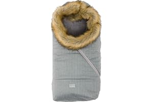 Nuvita 9236 Ovetto Pop - Chanceliere Bebe Poussette Universelle - Compatible avec landeau et Nacelles Auto - Imperméable et Coupe-Vent Protège Jusqu'à -5°- 0/6 Mois