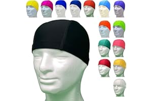 AQASKIN Gorros de natación Profesionales de Licra hipoalergénico sin látex ni Silicona – Gorro de Piscina Unisex - Acquagym para Adultos y jóvenes - Cantidad 1-20 - 50 Piezas