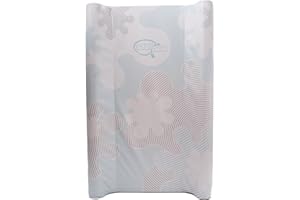 BabyDam SuperMax Anti-Roll, Wedge Baby Changing Mat - Easy to Clean - 70 x 45cm Blue/White