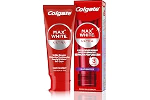 Colgate Dentifricio Sbiancante Max White Ultra Multiprotect 50ml | Denti più bianchi in 3 giorni* | Protegge lo smalto e i Denti Sensibili | Sbiancamento denti | Rimuove Macchie Profonde