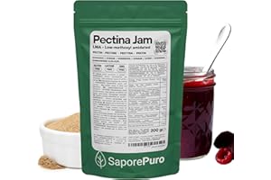 Saporepuro Pectina Jam en polvo 200 g – LMA – SIN GLUTEN – ideal para mermeladas bajas en azúcar