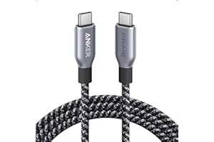 Anker Prime kabel USB C na USB C, 240 W, kabel do szybkiego ładowania USB C, upcycled nylon w plecionce, 100 lat trwałości, kabel USB 2.0 do iPhone 16/16 Pro / 16 Pro Max / 16 Plus, MacBook, (180cm)