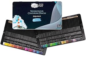 Artina Aquarilo XL Set di 72 matite acquerellabili - Matite in legno FSC per colorare - Set di matite colorate idrosolubili, altamente pigmentate - matite colorate per artisti per disegnare