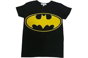 THINGIMIJIGS Girls Batman Logo T Shirt Black
