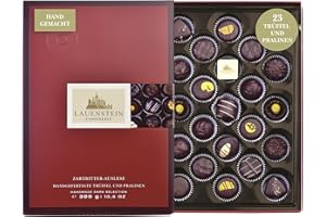 ‎LAUENSTEIN CONFISERIE Lauensteiner Elegant Bitter Specialities | 300 g Chocolates and Truffles | Dark Bitter | 14 Varieties, 23 Chocolates | Gift for Men or Women