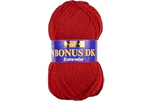 Sirdar Hayfield Bonus DK Double Knitting Yarn, Scarlet (556), 100g