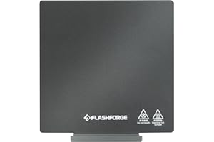 Flashforge Plateau PC Flexible pour Adventurer 5M Pro, 5M and AD5X,Plaque à Texturer pour une Adhérence Maximale avec ABS, ASA, PETG, Nylon