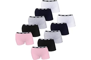 LOREZA ® 10er Set Mädchen Pantys Boxershorts Hipster Baumwolle Unterwäsche Gr.92-170