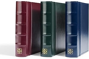 Leuchtturm 314054 album na kartki pocztowe CL - album kolekcjonerski z 50 przezroczystymi koszulkami - niebieski