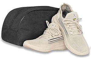 NORTH SKIN Bolsa de Zapatos Resistente al Agua para Deportes de Gimnasio fútbol Rugby para el Almacenamiento Botas de Golf Bolsa Antipolvo Bolsa portátil Organizador de Viaje para Hombres y Mujeres (Negro)