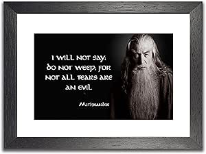Citation De Gandalf 2 Encadree Larmes Du Mauvais Sort Photo Du Magicien Le Hobbit Et Le Seigneur Des Anneaux Impression Artistique Pour Chambre A Coucher Amazon Fr Cuisine Et Maison Citation De Gandalf 2 Encadree Larmes Du Mauvais Sort Photo Du Magicien Le Hobbit Et Le Seigneur Des Anneaux Impression Artistique Pour Chambre A Coucher Amazon Fr Cuisine Et Maison