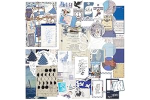 MAYPLOUS Ensemble de Papier à Motif Vintage Papier de scrapbooking Papier décoratif Papier Kraft avec Autocollants Marque-Pages Carte pour Journal Journal Carte de Fabrication de Papier (Cocktail)