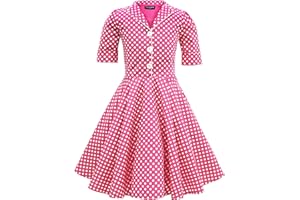 BlackButterfly Kids 'Sabrina' Vintage Polka Dot 50's Girls Dress