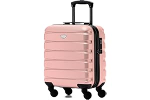 Flight Knight Leichtes, Starres Abs-handgepack Mit 4 Radern, Zugelassen Fur Uber 100 Fluggesellschaften, Darunter Air France, Ryanair Und Easyjet, 45x36x20cm