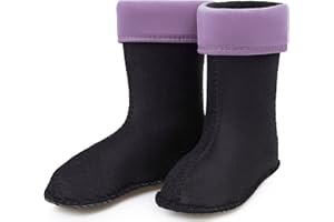 Ladeheid Chaussettes Polaires EVA Bottes de Pluie Unisexe Enfant Fille Garçon KL045