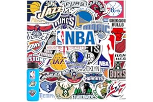 KRILUCLY 32 Pegatinas Deportivas de Baloncesto, Pegatina Logo Baloncesto Motivacionales Pegatinas de Graffiti Personalizadas Vinilo Impermeable para Niños, Adecuado para Móvil, Laptop