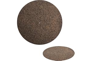 CICIGLOW Mata Gramofonowa z Czarnego Gumowego Korka, 12-calowy Silikonowy Gramofon LP Slipmat do Uniwersalnego dla Wszystkich 12-calowych Gramofonów LP, Poprawia Dźwięk i Redukuje Hałas