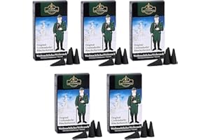 ‎ORIGINAL CROTTENDORFER RÄUCHERKERZEN Crottendorfer Räucherkerzen Weihnachtlicher Weihrauch 5er Pack (5 x 24 Stück) – Kräftiger Weihrauch vermischt mit exquisiter Vanillenote – Höhe 2,7cm, Ø 1,2cm – 15 Min. Brenndauer pro Räucherkegel