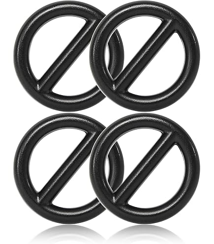 Vieille Cle Lot De 4 Anneaux Porte-clefs, Diamètre 2 Cm, Couleur Argent