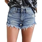 Uni-Wert Pantaloncini Jeans Donna Strappati Vita Bassa Sexy Pantaloni Corti  Denim Elasticizzato Estivi Hot Pants Jeans Shorts : Amazon.it: Abbigliamento