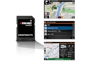 ZENEC Z-EMAP76MH-TT3 – Micro SDHC-Karte mit Reisemobil Navigation für ZENEC Infotainer Z-E3776, Z-N1000, Z-N975 und Z-N976, 3-D Karten für Europa, Camping P.O.I. für Wohnmobile, TMC