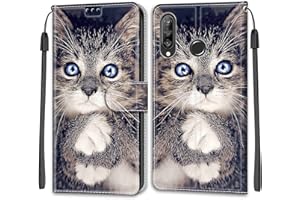 BETUNISTOY Funda Huawei P30 Lite / P30 Lite New Edition, Cuero Premium Flip Folio Carcasa Case para Huawei P30 Lite con Cierre Magnético,Tarjetero y Suporte,Flip Cover Case