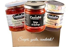 Cantafio Gourmet DegustiBox "il Tris dei Sapori di Calabria" | Piccante e Dolce