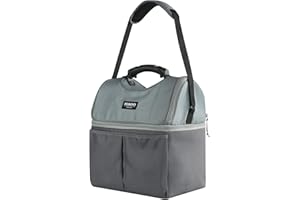 IGLOO Gripper 22 bolsa isotérmica de material 100% reciclado GRS, capacidad de 22 latas, gris.