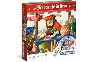 Clementoni - Mercante in Fiera, Giochi da Tavolo per Bambini 7+ Anni e Tutta la Famiglia, 2-10 Giocatori, 2 Versioni di Gioco, Made in Italy, Lingua Italiana, 16068