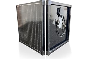 DTV ₿ ELECTRONICS 30W Solar Panel for Caravan & Campervan– Monocrystalline 18V Battery Charger for Camping, Sheds, Homes, Off-Grid Power with MC4 Connectors by DTV Electronics