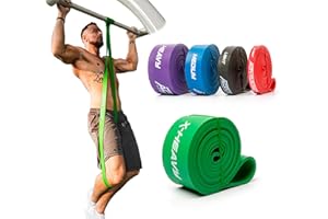 ActiveVikings® Bandas de fitness pull-up, perfectas para el desarrollo muscular y dominadas, bandas de resistencia
