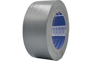 ACIT Taśma płócienna super 50 mm x 25 m, wzmocniona taśma płócienna, Duct Tape, Amerykańska wstążka Telato, Naprawa, Mocowanie i Pakowanie o wysokiej szczelności (szary)