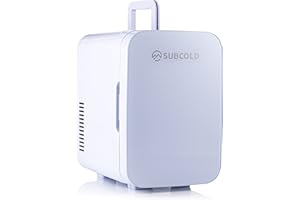 Subcold Ultra 6 Mini Fridge Cooler & Warmer | 3rd Gen | 6L capacity | Compact, Portable and Quiet | AC+USB Power Compatibility (White)