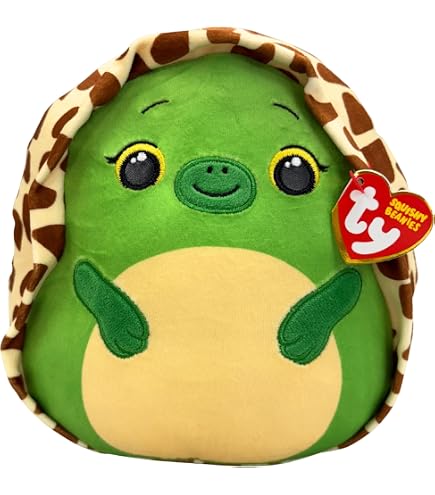 Ty Squishy Beanies - Toofers il Tricheco, Morbido Cuscino di Peluche con Occhioni Azzurri Glitter, Idea Regalo per Grandi e Piccini, Tutti da Collezionare - 22 cm - T39265