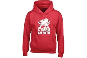 Hippowarehouse Cymru am Byth Wales Kids Children's Unisex Hoodie Hooded top