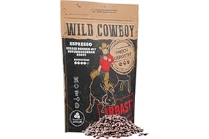 ‎BLANK ROAST Blank Roast - Wild Cowboy Espresso - Espressobohnen 1kg - mit Hickoryholz geröstet - Arabica & Edel Robusta - Blend aus Brasilien & Uganda - mit schokoladigen Nuancen - säurearm