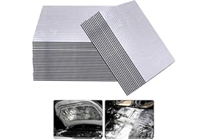 Putentfun 40 Pcs 5mm Car Sound Deadener Deadening Mat,25cmx18cm Noise and Heat Insulation Close Cell Foam Material with Self-Adhesive Auto Waterproof and Moisture-Proof Shock Absorbing Board
