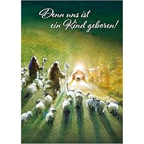 50 Aquarell-Krippen Weihnachtskarten – 10,2x15,2 Cm, Blanko, Auf Recycling-Karton