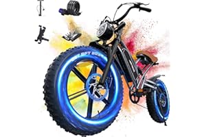 LUNOS X50 Electric Bike for Adults with 20'' Fat Tyres, 48V 14/17Ah Removable Battery & 250W Motor, 7-speed Electric Bicycle with LCD Smart Display NFC Card & Indicators, Off Road Ebike for Adults commuting