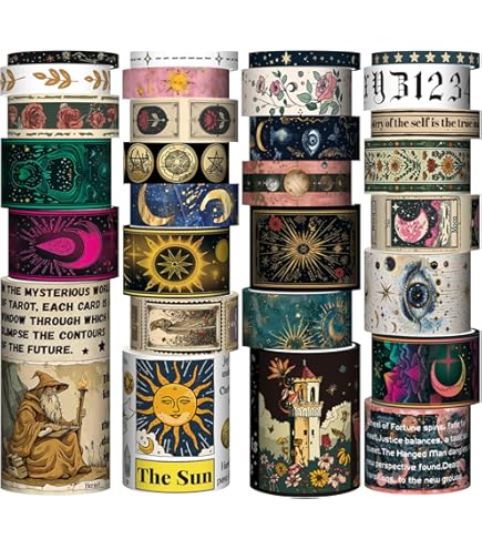 LGEGE Set Di 36 Rotoli Di Nastro Washi Tape Set Sottile, Larghezza 5 Mm