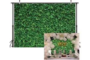 LYWYGG 10x8FT Grün Blätter Fotografie Hintergrund Natürliche Landschaft Hintergrund Klare Farbe Faltbare Einfach Zu Tragen für Geburtstagsfeier Outdoor-Aktivität Studio Requisiten CP-87-1008