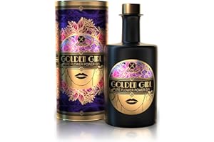 ‎MICHI PALMA Michi Palma | Golden Girl Gin (1 x 0.5 l) | Pure Flower Power Gin mit edler Geschenkverpackung | Goldene Gin-Geschenkidee