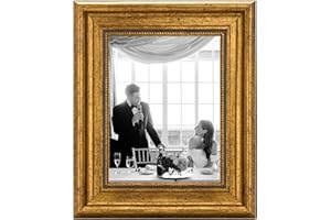 CABBEL Cornice portafoto 13x18 cm, in argento vintage, stile barocco elegante, con vetro acrilico infrangibile – per poster, foto o certificati – perfetta per soggiorno, ufficio o galleria