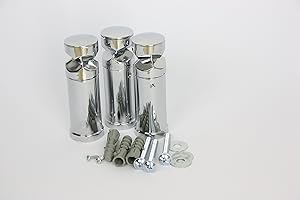 Companyblue 3 x Single Brackets For Heated Towel Rail Radiators Curved or Flat Universal