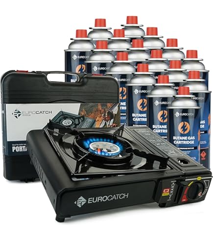B Camping Gasfornuis Met 4 Gaspatronen, Campingkooktoestel, 1 Pits Max Vermogen 2 1 Kw Kleur Blauw Of Zwart 663658432